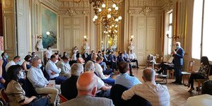 Alain Griset, ministre délégué chargé des PME, à Montpellier le 28 août 2020