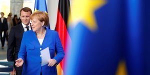 Angela Merkel, Emmanuel Macron