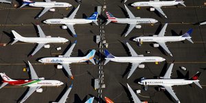 Boeing 737 MAX, cloués au sol, Seattle, Washington, Etats-Unis,