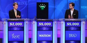 IBM Watson face à ses deux concurrents humains.