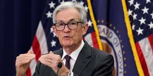 Le president de la fed, jerome powell, donne une conference de presse