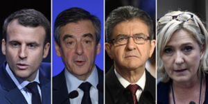 macron mélenchon le pen fillon