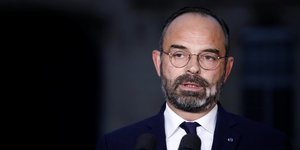 Premier ministre Edouard Philippe, discours à l'Hôtel Matignon, mobilisation réforme des retraites