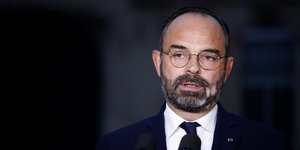 Premier ministre Edouard Philippe, discours  l'Htel Matignon, mobilisation rforme des retraites