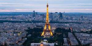Vue aErienne de Paris - Tour Eiffel