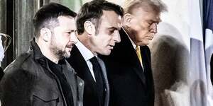 Zelensky, Macron, Trump