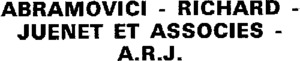 ABRAMOVICI - RICHARD - JUENET ET ASSOCIES - A.R.J._logo