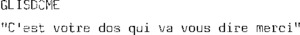 GLISDOME C'EST VOTRE DOS QUI VA VOUS DIRE MERCI_logo