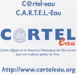 C@RTEL-EAU CENTRE D @PPUI ET DE RESSOURCE TELEMATIQUE DES ELUS LOCAUX POUR UNE MEILLEURE GESTION DE L'EAU HTTP //WWW.CARTELEAU.ORG_logo