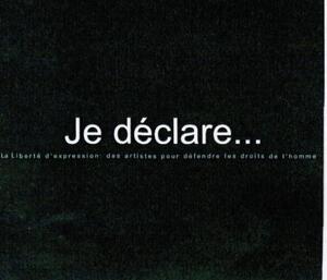 JE DECLARE... LA LIBERTE D'EXPRESSION DES ARTISTES POUR DEFENDRE LES DROITS DE L'HOMME_logo