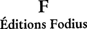 F EDITIONS FODIUS_logo