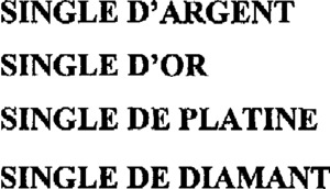SINGLE D'ARGENT SINGLE D'OR SINGLE DE PLATINE SINGLE DE DIAMANT_logo