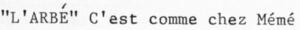 *L ARBE* C'EST COMME CHEZ MEME_logo