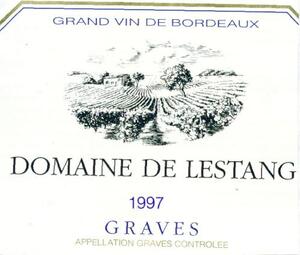 GRAND VIN DE BORDEAUX DOMAINE DE LESTANG 1997 GRAVES APPELLATION GRAVES CONTROLEE_logo