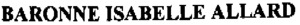 BARONNE ISABELLE ALLARD_logo