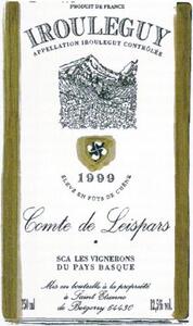 IROULEGUY APPELLATION IROULEGUY CONTRÔLEE COMTE DE LEISPARS_logo