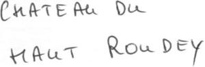 CHATEAU DU HAUT ROUDEY_logo