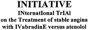 INITIATIVE INternatIonal TrIAl on the Treatment of stable angina with IVabradinE versus atenolol_logo