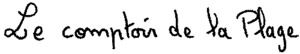 Le comptoir de la Plage_logo