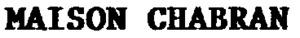 MAISON CHABRAN_logo