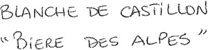 BLANCHE DE CASTILLON "BIERE DES ALPES"_logo