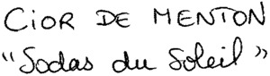 CIOR DE MENTON "Sodas du Soleil"_logo
