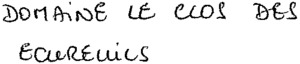 DOMAINE LE CLOS DES ECUREUILS_logo