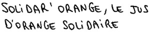 SOLIDAR' ORANGE, LE JUS D'ORANGE SOLIDAIRE_logo