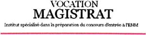 VOCATION MAGISTRAT Institut spécialisé dans la préparation du concours d'entrée à l'ENM_logo