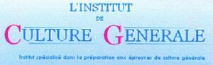 L'INSTITUT DE CULTURE GENERALE Institut spécialisé dans la préparation aux épreuves de culture générale_logo
