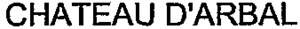 CHATEAU D'ARBAL_logo