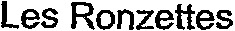 Les Ronzettes_logo
