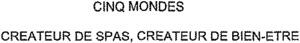 CINQ MONDES CREATEUR DE SPAS, CREATEUR DE BIEN-ETRE_logo