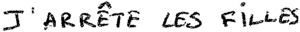 J'ARRÊTE LES FILLES_logo