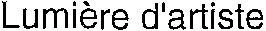 Lumière d'artiste_logo
