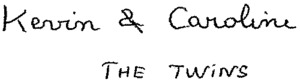 Kevin & Caroline THE TWINS_logo