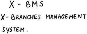 X-BMS X-BRANCHES MANAGEMENT SYSTEM._logo