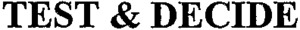 TEST & DECIDE_logo