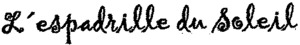 L'ESPADRILLE DU SOLEIL_logo