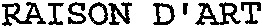 RAISON D'ART_logo