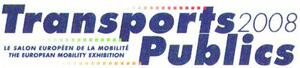 TRANSPORTS PUBLICS 2008 LE SALON EUROPEEN DE LA MOBILITE THE EUROPEAN MOBILITY EXHIBITION_logo