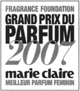 FRAGRANCE FOUNDATION GRAND PRIX DU PARFUM 2007 marie claire MEILLEUR PARFUM FEMININ_logo