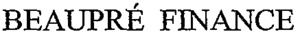 BEAUPRÉ FINANCE_logo
