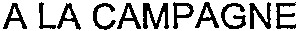 A LA CAMPAGNE_logo