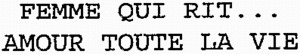 FEMME QUI RIT AMOUR TOUTE LA VIE_logo