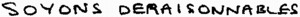 SOYONS DERAISONNABLES_logo