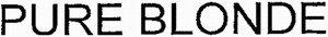 PURE BLONDE_logo