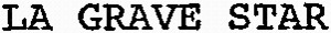 LA GRAVE STAR_logo