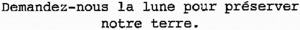 Demandez-nous la lune pour préserver notre terre._logo