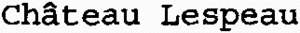 Château Lespeau_logo
